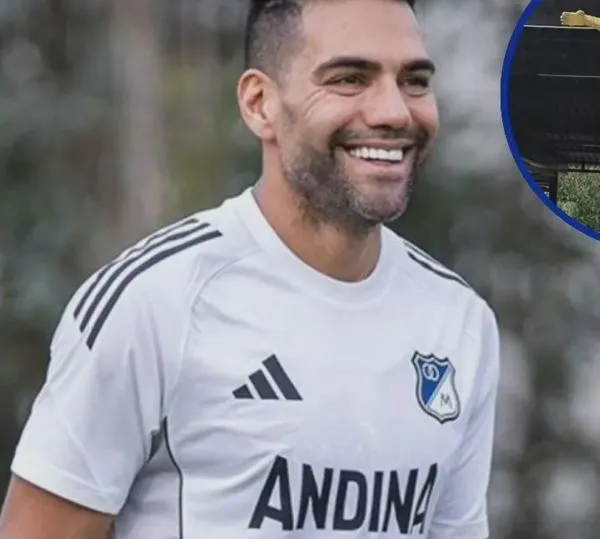 A Falcao García le hicieron una estatua de homenaje en Santa Marta; ¿se parece o no?