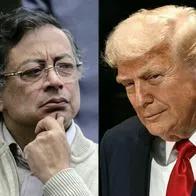 Gustavo Petro y Donald Trump