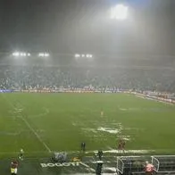 Así se vio el partido entre Millonarios vs. Medellín por lluvias en Bogotá