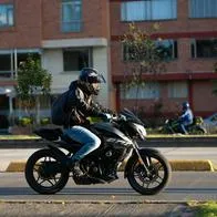 Motociclista en Bogotá 