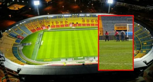 Estado grama Estadio El Campín: Video denuncia supuesto engaño en mantenimiento