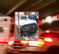 Accidente en el hospital El Tunal: una ambulancia estrelló a dos motociclistas