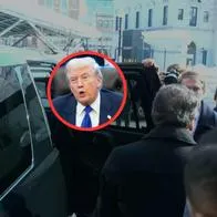  Con corbata dorada, esta es la pinta que usó Petro para reunión con Trump en Casa Blanca. La reunión inició sin medios de comunicación. 