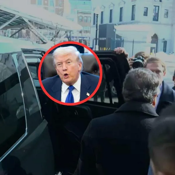  Con corbata dorada, esta es la pinta que usó Petro para reunión con Trump en Casa Blanca. La reunión inició sin medios de comunicación. 