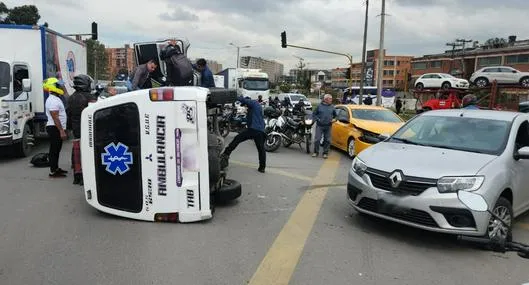 Segundo accidente de ambulancia en Bogotá hoy 3 de febrero: fotos y qué pasó