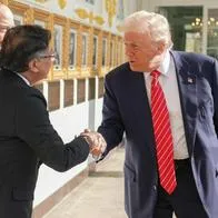 Gustavo Petro dice qué regalo le dio Trump en la Casa Blanca hoy