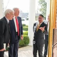 petro y trump en Casa Blanca