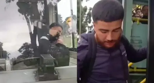 Así fue la agresión contra un conductor del SITP en Bogotá