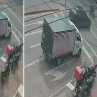 Video del momento exacto en que camioneta causa accidente en Bogotá: hay un muerto y 3 heridos. 