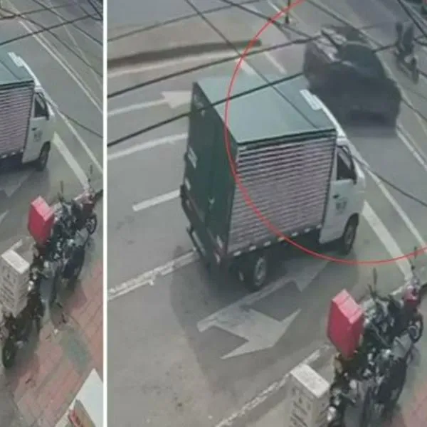 Video del momento exacto en que camioneta causa accidente en Bogotá: hay un muerto y 3 heridos. 