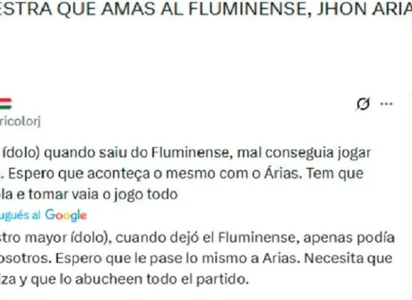 El enojo de los hinchas de Fluminense por la posible llegada de Jhon Arias al Palmeiras