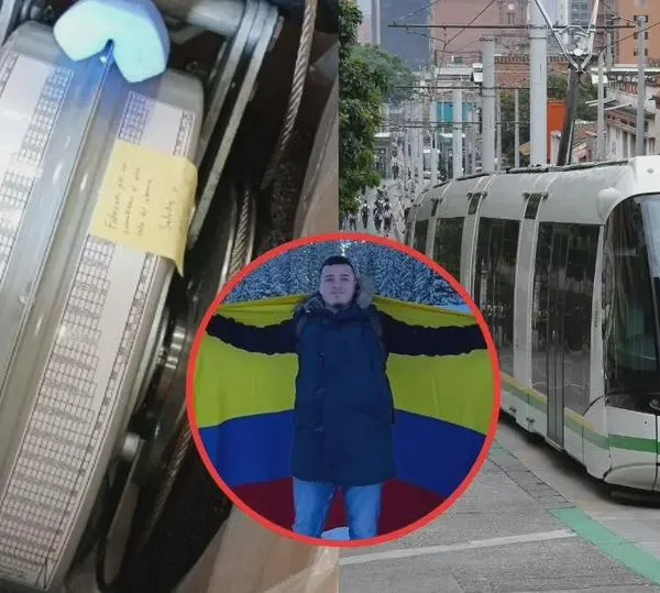 Él es el colombiano detrás del mensaje oculto que llegó en un repuesto para el tranvía de Medellín