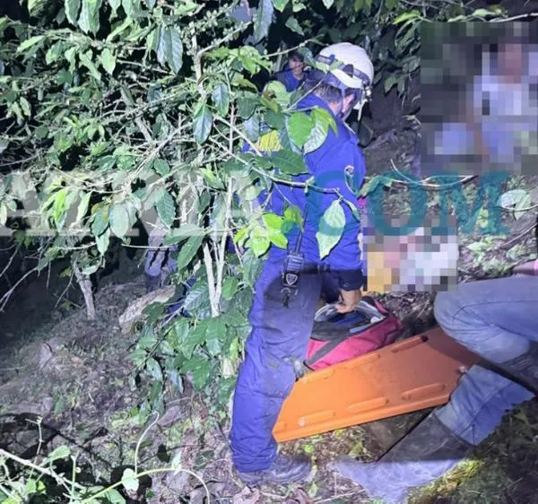 En oriente de Caldas, mujer rodó 150 metros por cafetal y sufrió lesiones de consideración