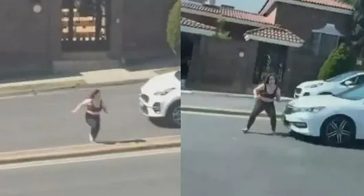 Mujer resultó gravemente herida al arrojarse contra un carro en movimiento en plena avenida