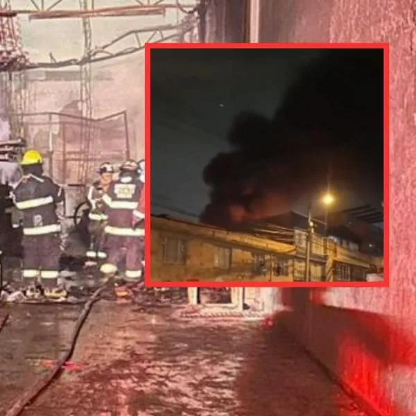 [Video] Emergencia en Soacha por grave incendio en una bodega; estructura quedó destruida