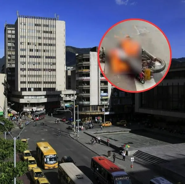 Así quedó la moto en Medellín que era de un ladrón, golpeado al intentar cometer un robo cerca de La Alpujarra