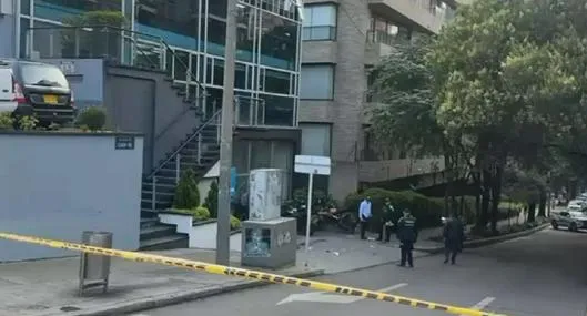 En esta esquina de la calle 85 con carrera Séptima de Bogotá, al frente del gimnasio Bodytech, fue asesinado el empresario dueño de Arroz Sonora