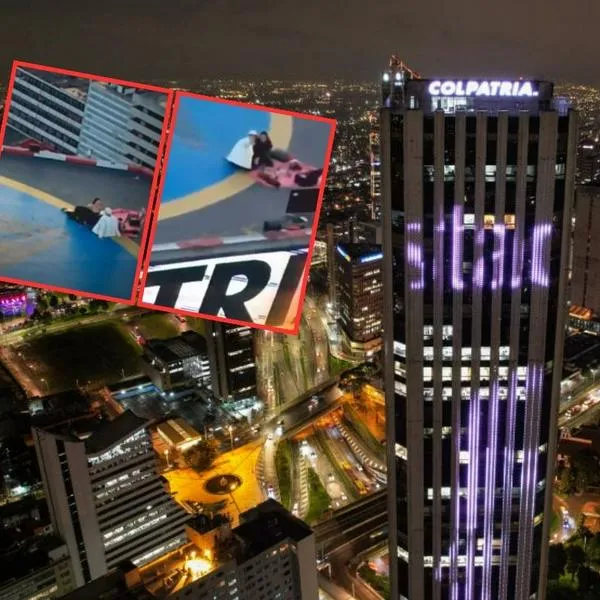 Imágenes del joven que alquiló el helipuerto de la Torre Colpatria para hacerle un picnic de San Valentín a su novia