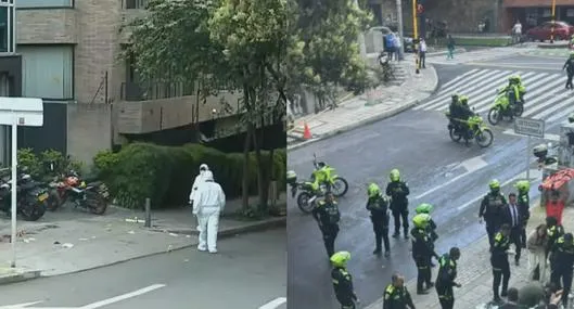 Autoridades haciendo investigaciones por el asesinato del dueño de Arroz Sonora frente al Bodytech de la calle 85 de Bogotá