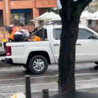 Así llevaron a la Clínica del Country a una de las víctimas del sicariato en la calle 85 de Bogotá