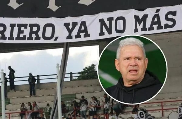 Once Caldas: la barra Holocausto Norte pide la salida del técnico Hernán Darío Herrera, estas son sus razones