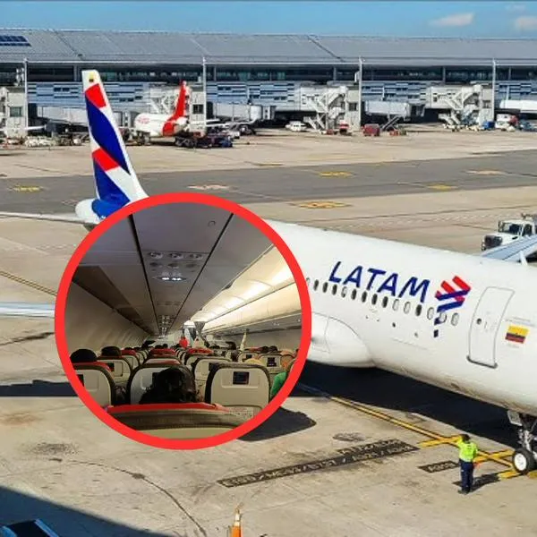 Muestran foto del pasajero que armó caos y obligó a devolver vuelo de Latam; se tiró al piso y la Policía lo capturó. 