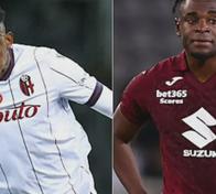 Jhon Lucumí le ganó el pulso a Duván Zapata en Italia: Bolonia venció 2-1 a Torino
