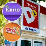 Cuántas tiendas tienen D1, Ara, Ísimo y Oxxo en Colombia en 2026 y dónde están
