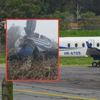 Así quedó el avión de Satena que se accidentó en Norte de Santander