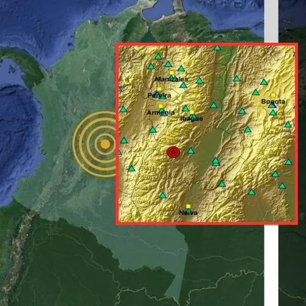 Temblor en Colombia de magnitud 3.4 con epicentro en San Antonio (Tolima)