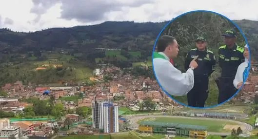 En Guarne, Antioquia, un sacerdote y una religiosa protagonizaron una particular discusión