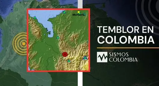 Temblor en Colombia de magnitud 2.8 con epicentro en Mutatá (Antioquia)