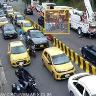 Vía Bogotá-La Calera hoy: Marcela Benjumea mostró que vía La Calera es un caos