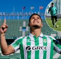 ‘Cucho’ Hernández vuelve a entrenar y se perfila para reaparecer con el Betis