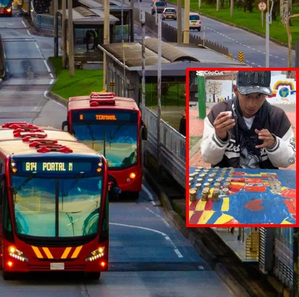 Bogotá: joven mostró cuánto dinero ganó cantando en TransMilenio durante 5 horas