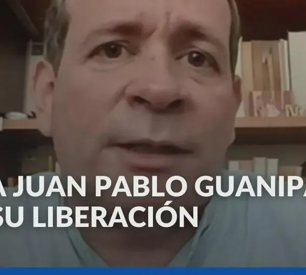 Juan Pablo Guanipa llora al recordar lo que hizo su hijo Ramón mientras él estuvo preso