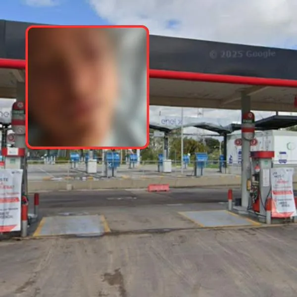 En esta estación de gasolina fue atacada a mordiscos una menor de 11 años en Bogotá. El agresor quedó libre