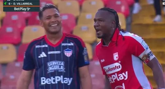 Qué pasó entre Rodallega y Teófilo Gutiérrez en el partido Santa Fe vs. Junior