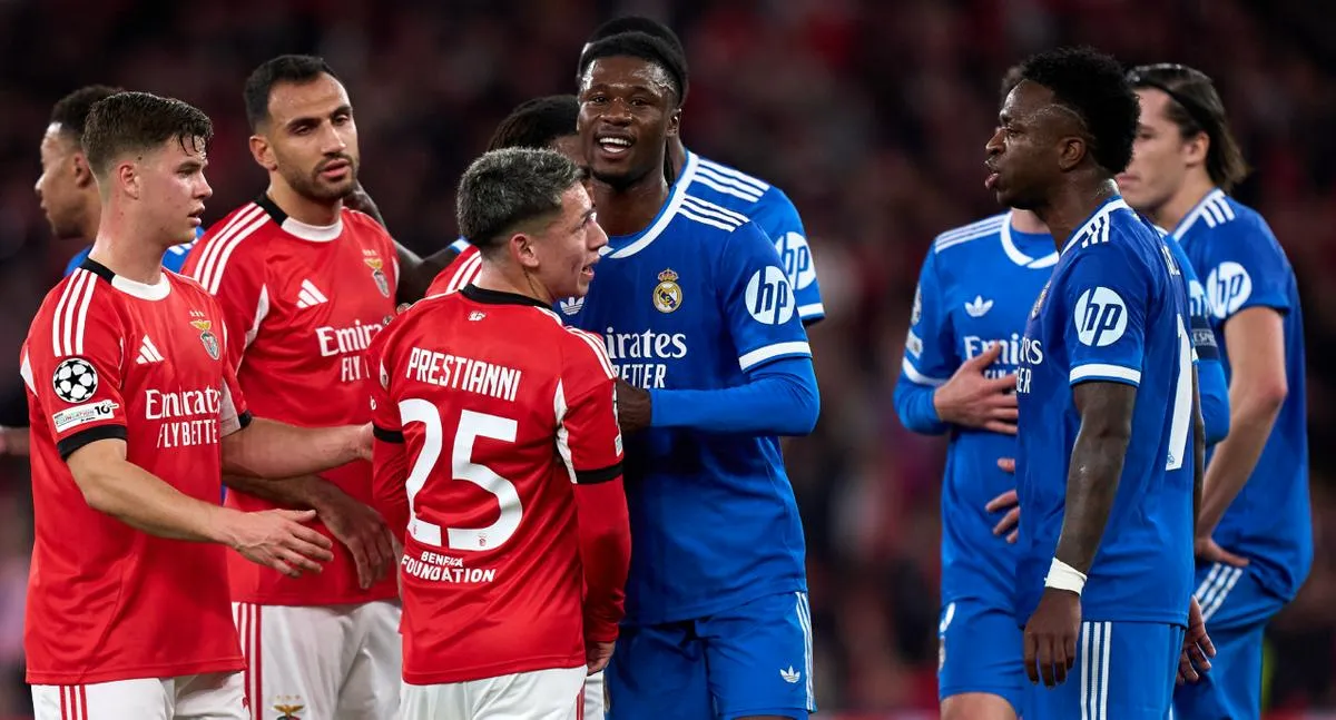 Gianluca Prestianni, del Benfica, sancionado por Uefa por insultos a Vinícius