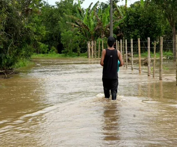 Inundaciones en Villa Paz, Jamundí, dejan cultivos y viviendas bajo el agua