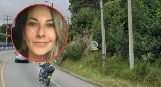 A esta zona de la vía Bogotá-La Calera llegó Diana Ospina, luego de estar desaparecida desde el domingo 22 de febrero