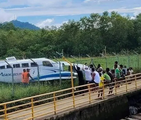 Avión se salió de la pista en Nuquí ,Chocó, y hubo gran susto