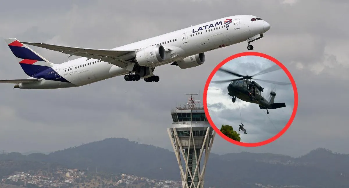 Aparece audio del momento exacto en que helicóptero se cruzó con avión de Latam en El Dorado y casi causa tragedia