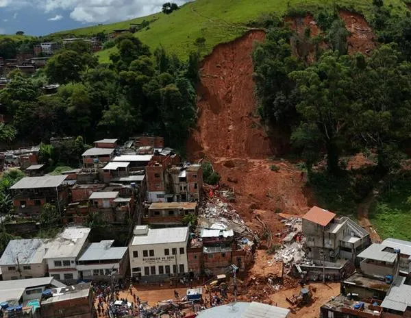 Más de 20 muertos y decenas de desaparecidos por las fuertes lluvias en el sureste de Brasil
