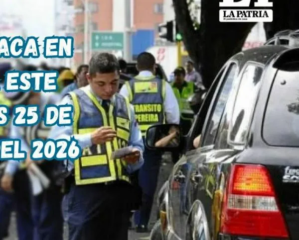 Pico y placa en Pereira (Risaralda) este miércoles, 25 de febrero del 2026