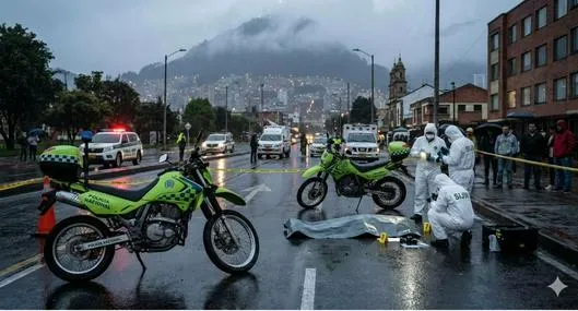 Murió pasajera que iba en moto de app al chocar contra motocicleta en Bogotá