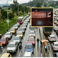 Cierre vía Zipaquirá - Cajicá hoy por camión que lleva combustible y se volcó 