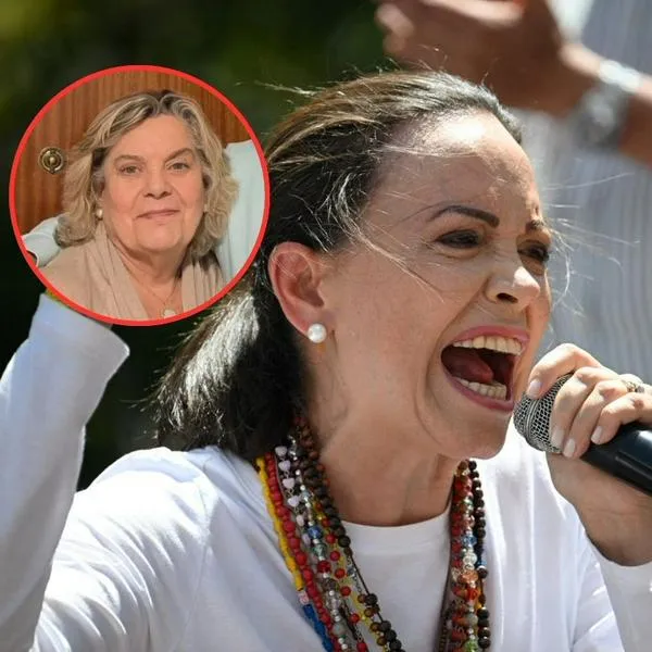 A Laura Acosta (círculo), asistente personal de María Corina Machado, le allanaron su casa en Caracas, Venezuela