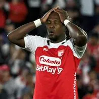 Revelan video de falta de Hugo Rodallega en gol anulado en Santa Fe vs. Nacional