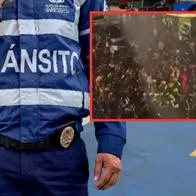 Reportan disturbios por operativo de Tránsito Bogotá; estudiantes intervinieron